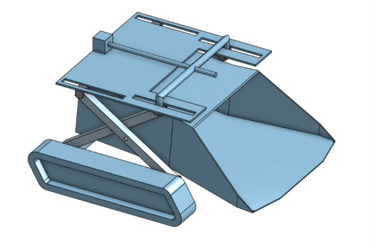 Front loader rover chassis and wheel arrangement
